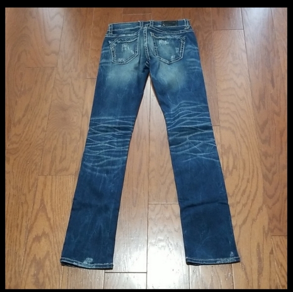 Buckle Black Straight Leg Blue Jeans Sz 24x32 229 - Picture 8 of 11